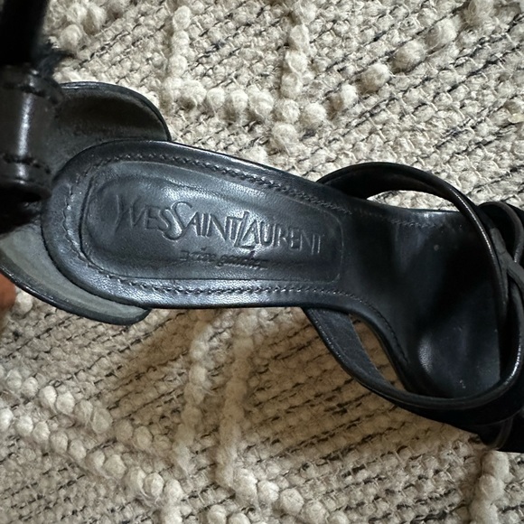 Vintage YSL Black Velvet Mombasa Claw Heels | 37.5 - Picture 8 of 15